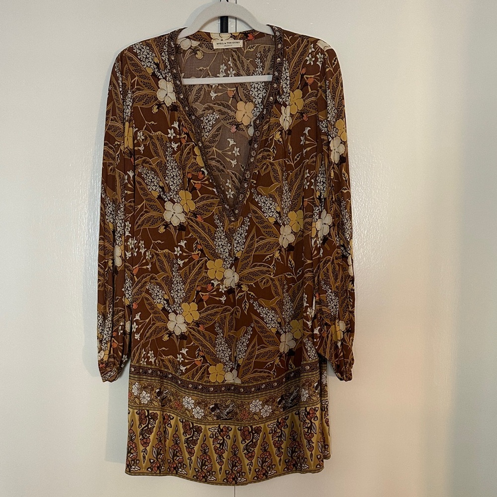 SPELL & THE GYPSY LONG SLEEVE MINI DRESS